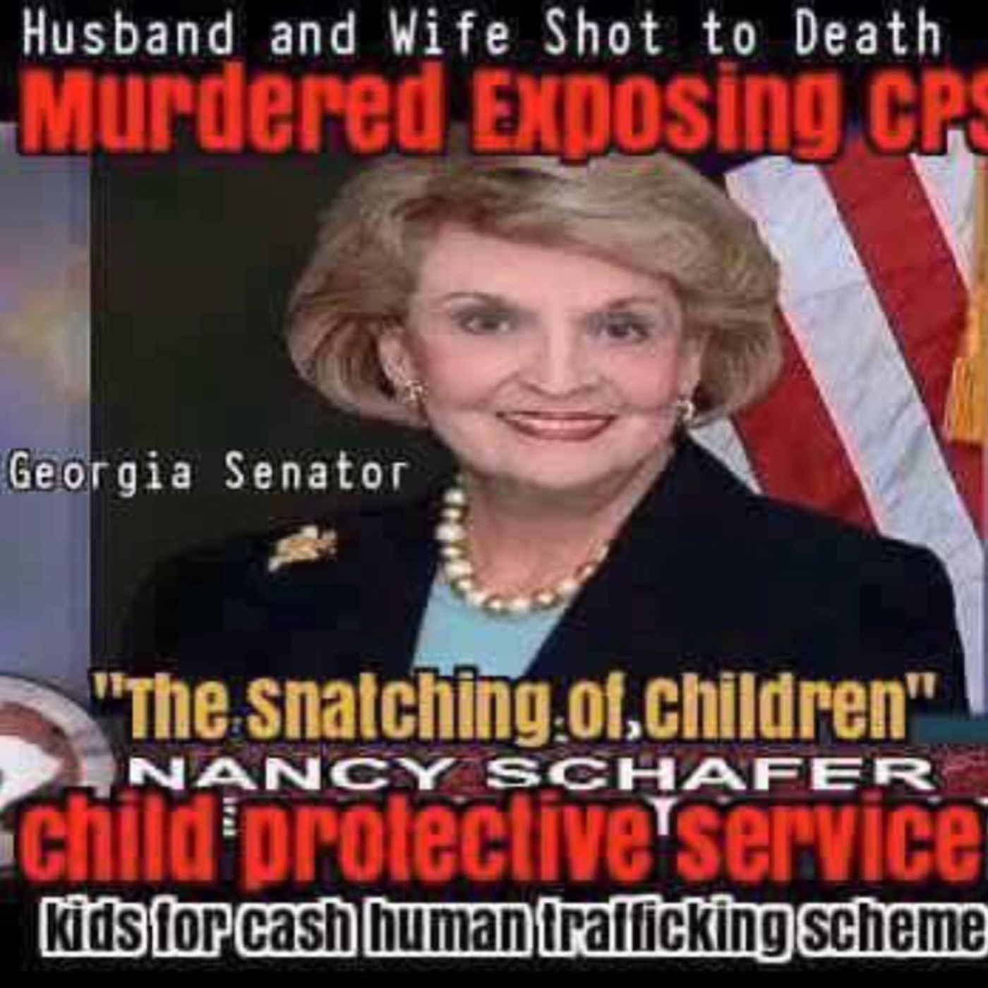 Senator Nancy Schaefer exposes the Evil Child Protective Services episode artwork