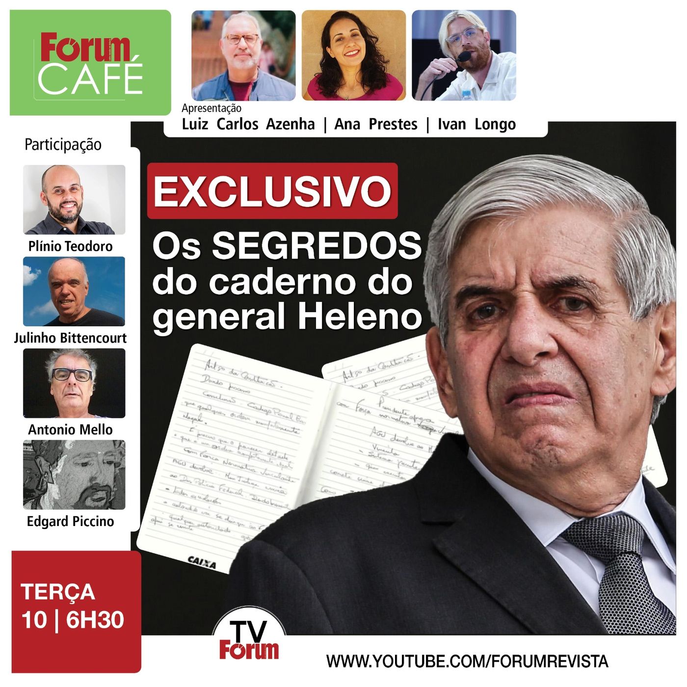 EXCLUSIVO: Os SEGREDOS do caderno do general Heleno | Fórum Café | 10.12.24