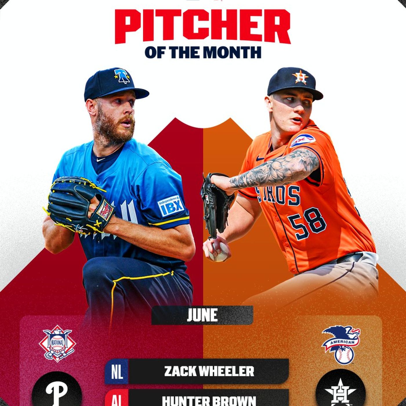 Zack Wheeler Pitcher Of The Month