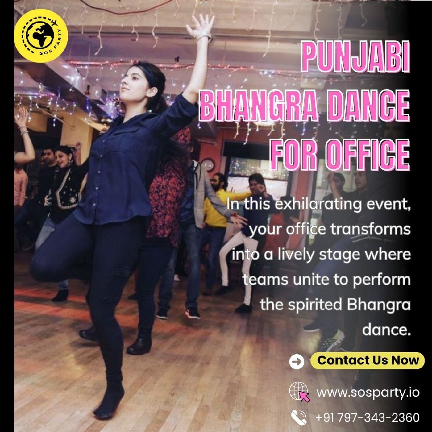 Traditional Punjabi Bhangra Dance For Employees