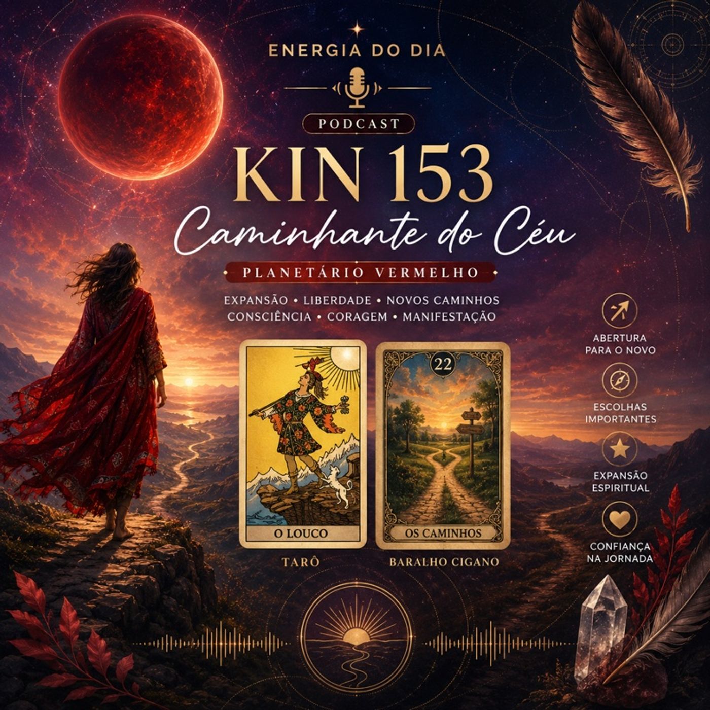 Energia do Dia Kin 153 • Caminhante do Céu Planetário Vermelho episode artwork