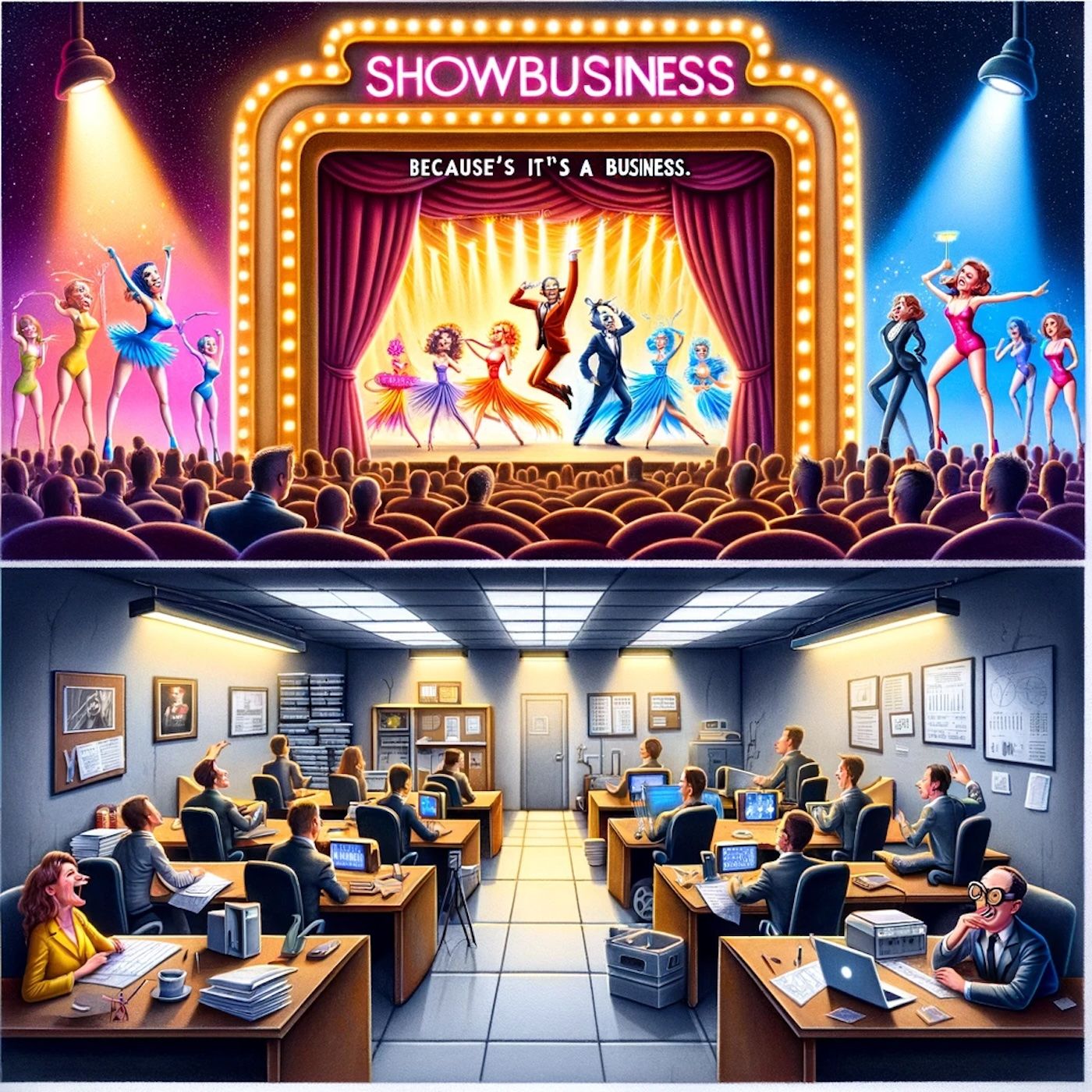 "It’s called showbusiness because it’s a business. Otherwise it would be called showshow." episode artwork