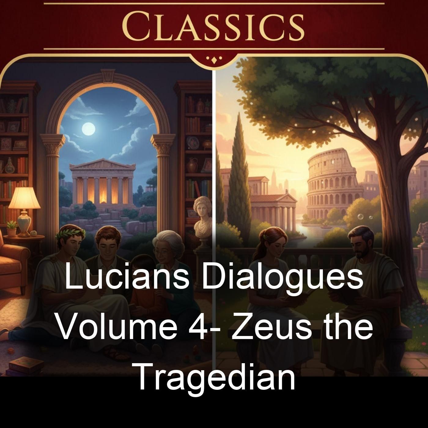 Lucians Dialogues Volume 4- Zeus the Tragedian cover art