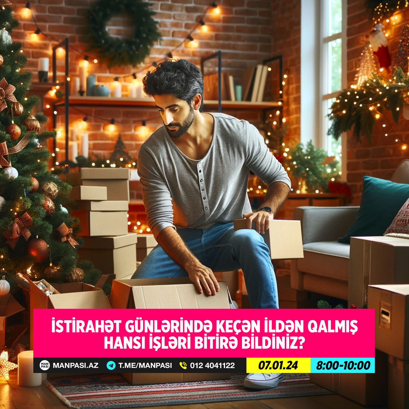 İstirahət günlərində keçən ildən qalmış hansı işləri bitirə bildiniz? 07.01.2024