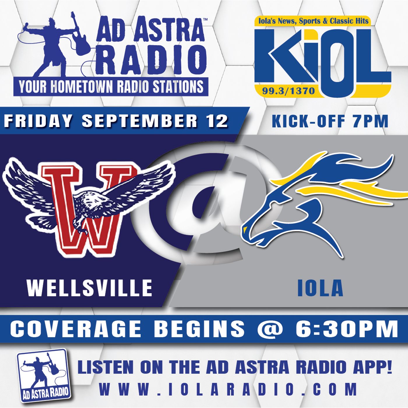 Iola Mustangs hosts Wellsville Eagles Football (September 12, 2025) episode artwork