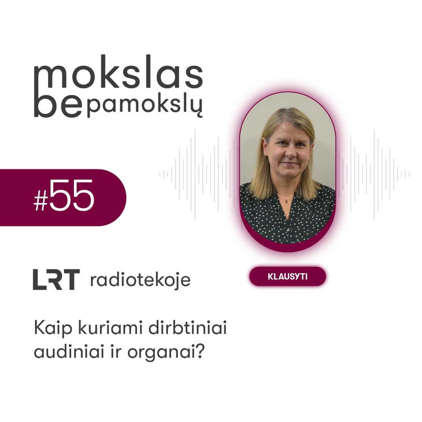 Mokslas be pamokslų. Kaip kuriami dirbtiniai audiniai ir organai?