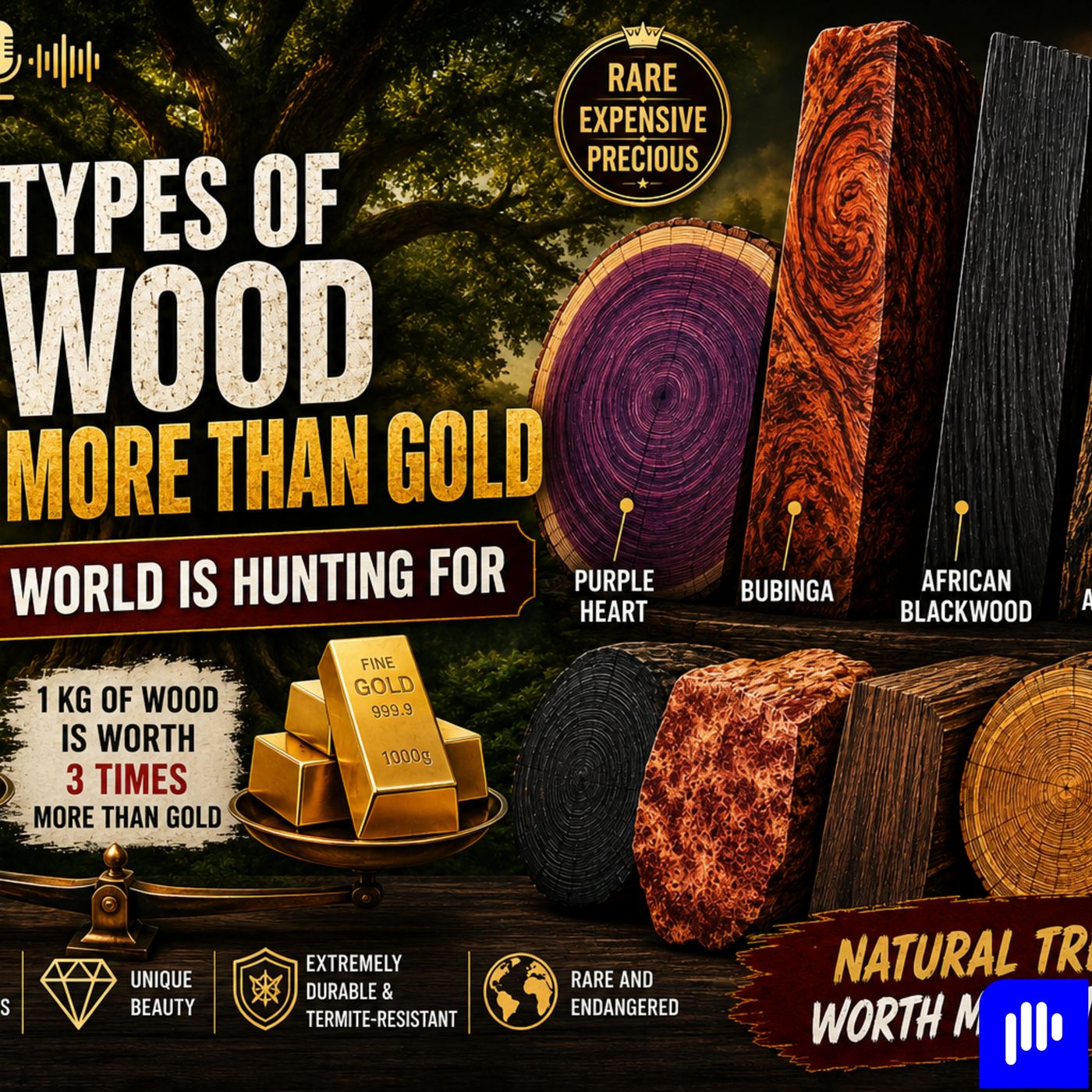 12 Woods More Valuable Than Gold That Fascinate Collectors episode artwork