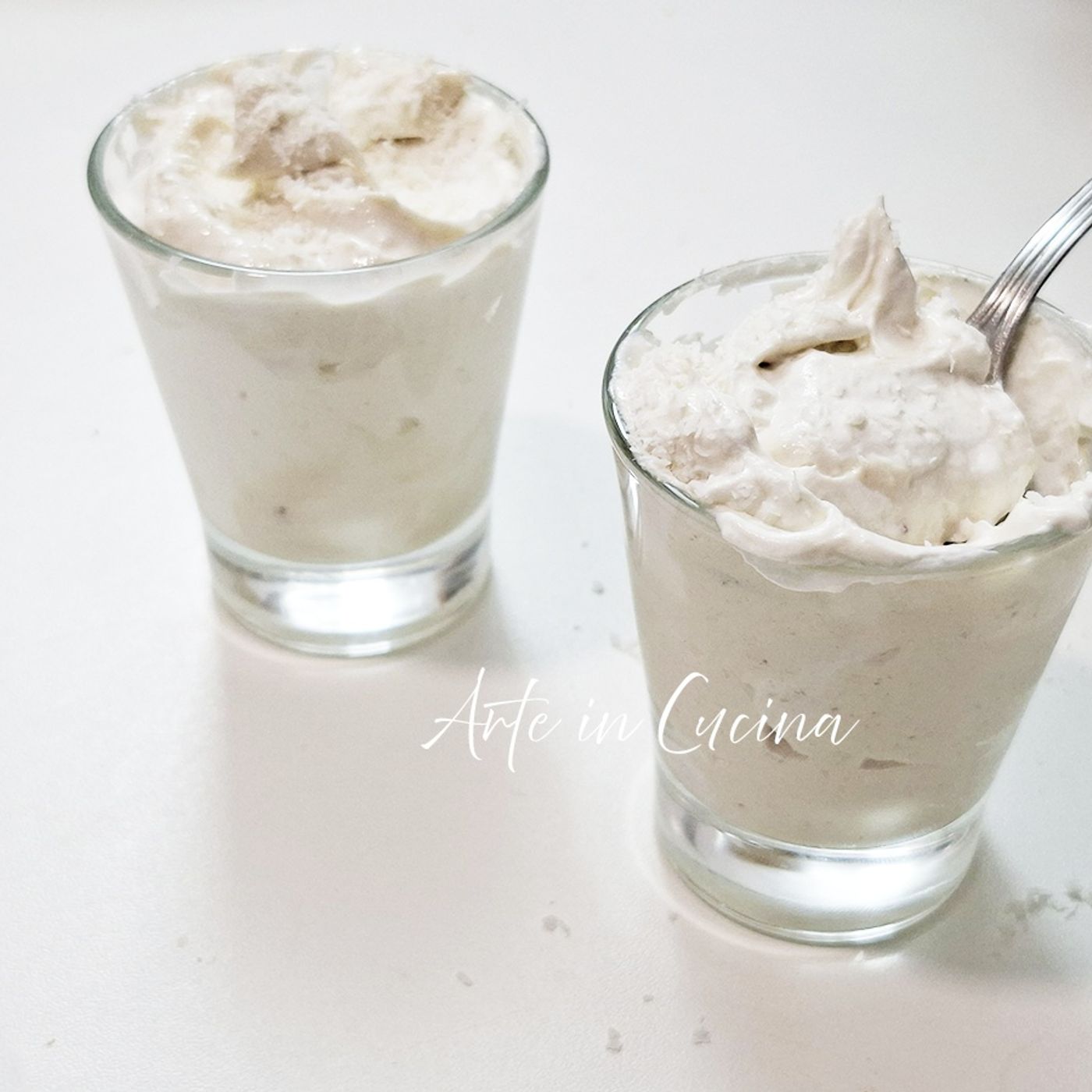 Mousse banana e cocco