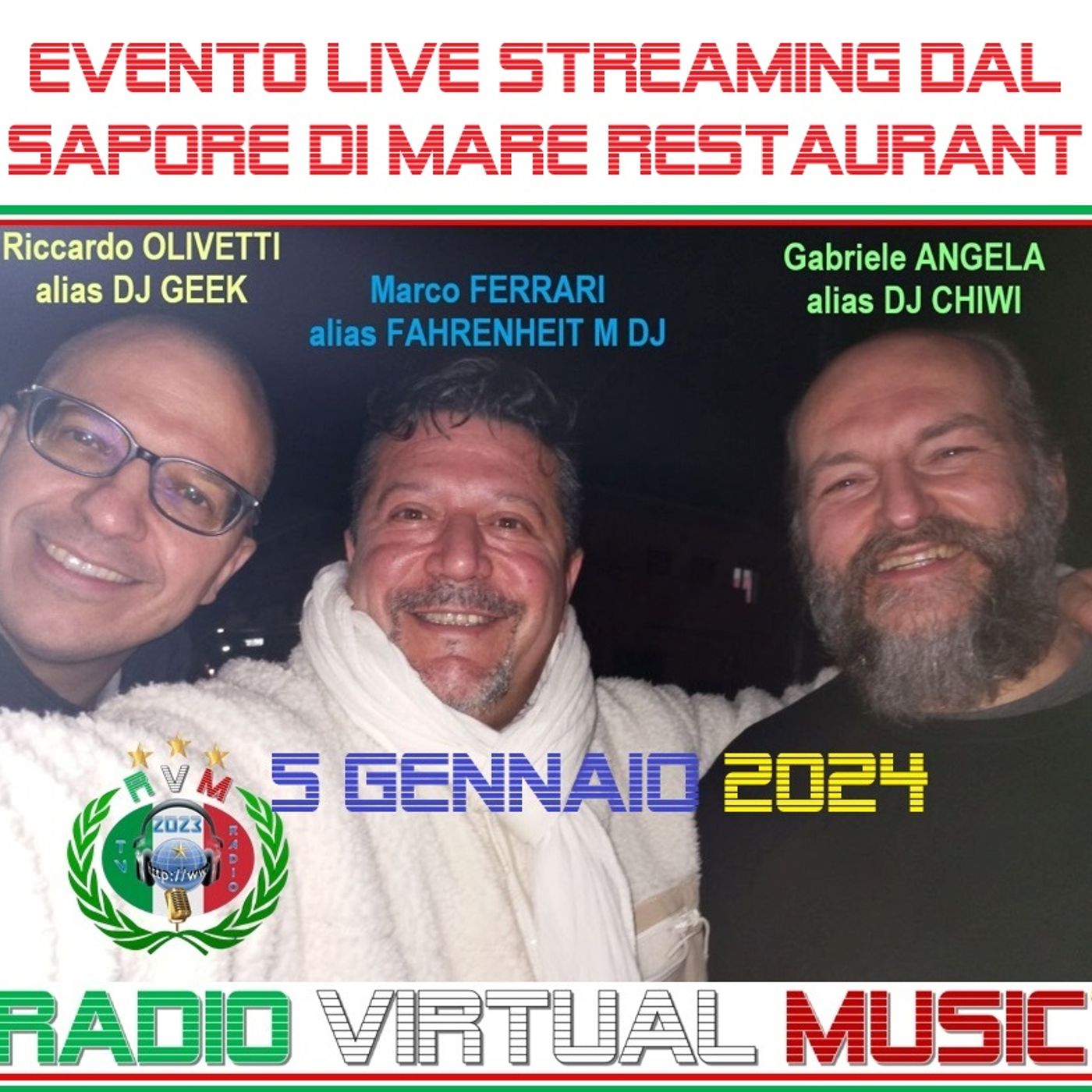 2024.01.05 - EVENTO AL SAPORE DI MARE RESTAURANT, Marco, Riccardo e Gabriele episode artwork