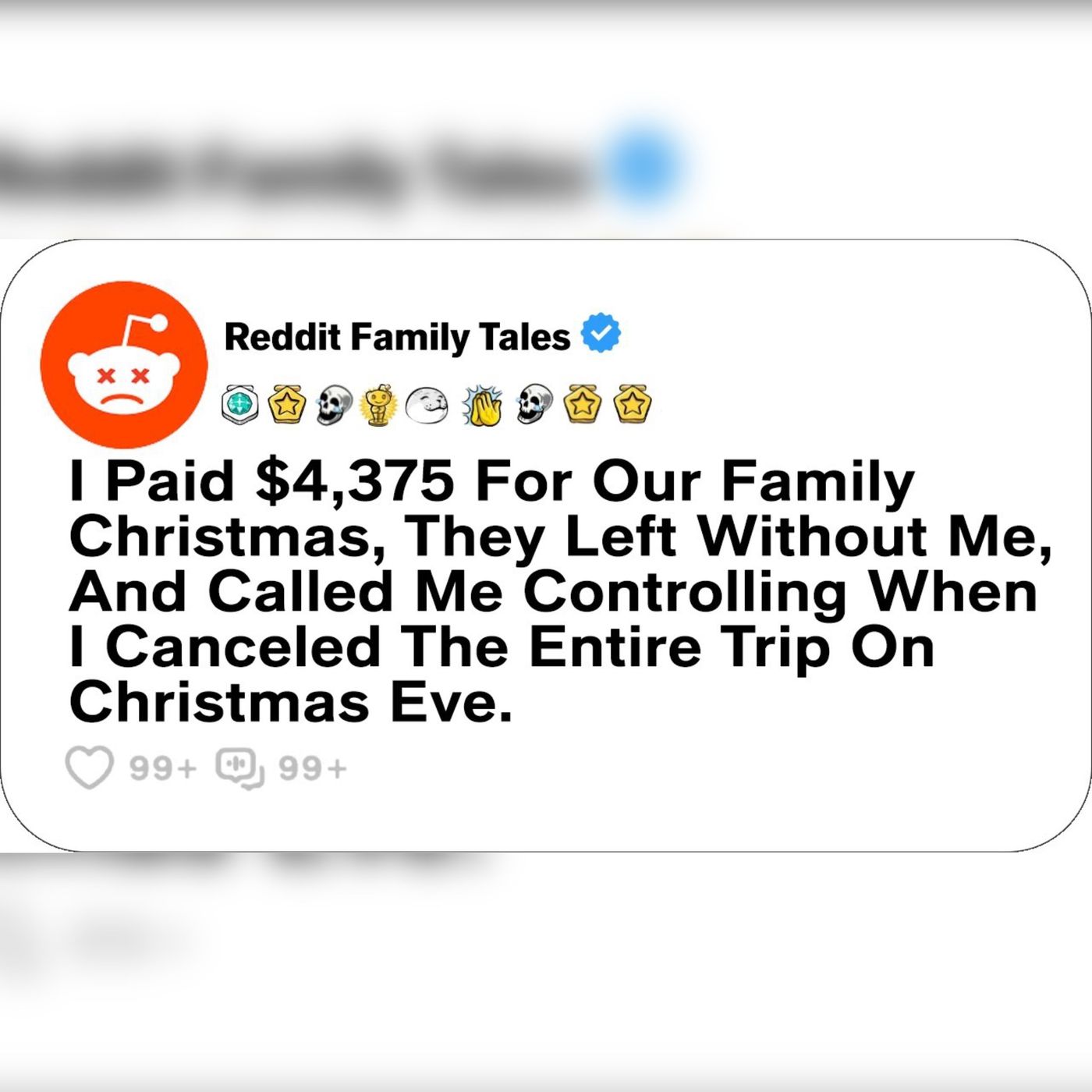 I Paid $4,375 For Our Family Christmas, They Left Without Me, And Called Me... - Reddit Family Tales episode artwork