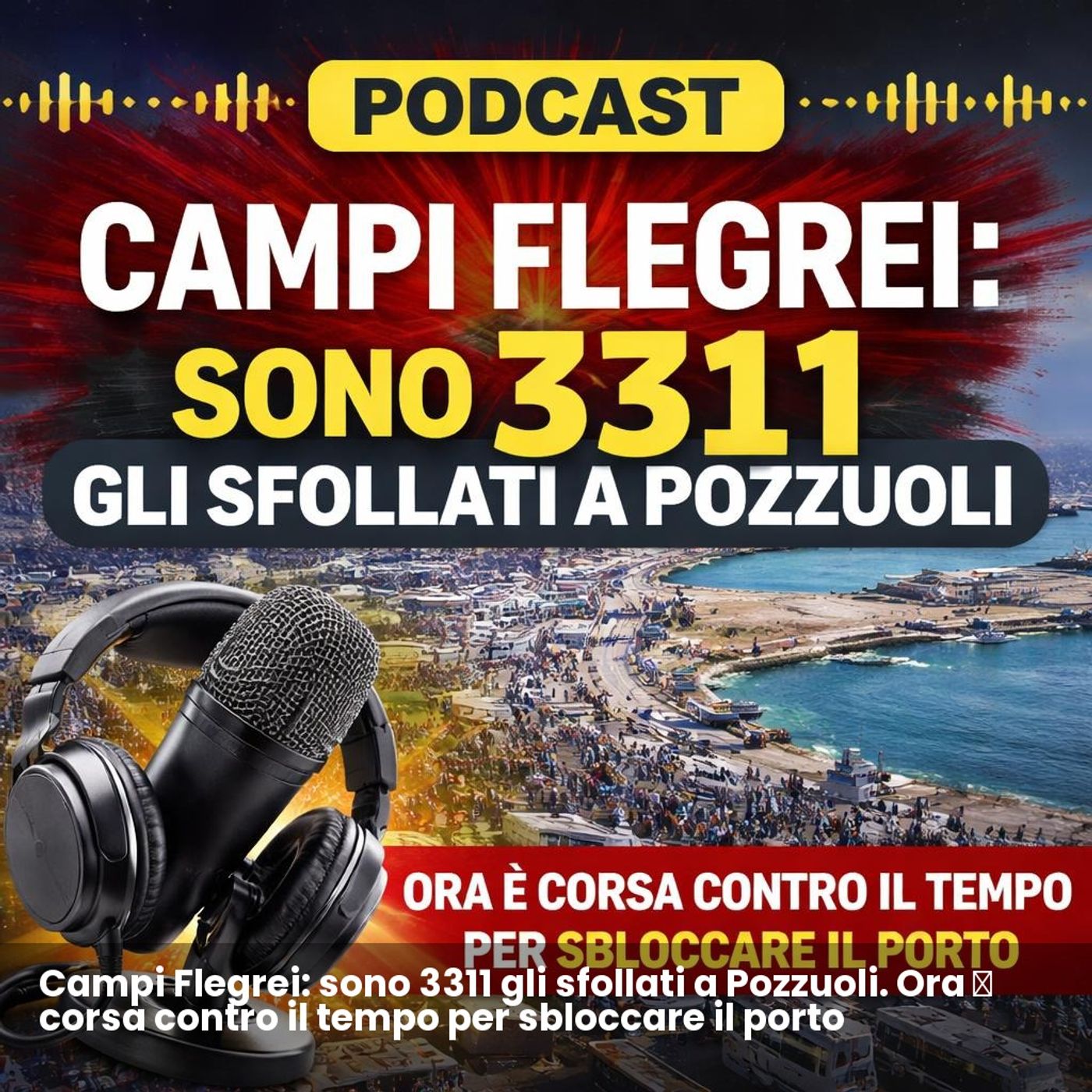 Campi Flegrei: sono 3311 gli sfollati a Pozzuoli. Ora è corsa contro il tempo per sbloccare il porto episode artwork