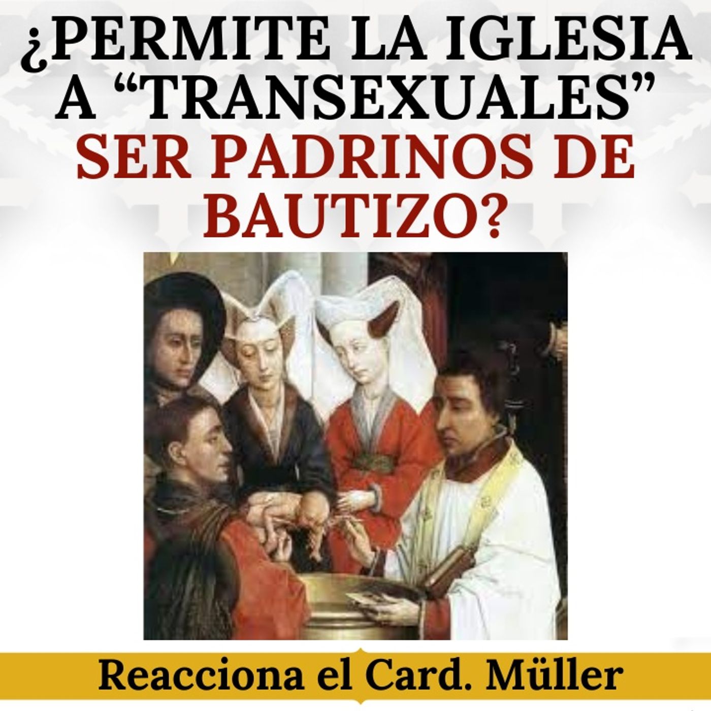 ¿Permite la Iglesia a "transexuales" ser padrinos de bautizo? Programa en Directo.