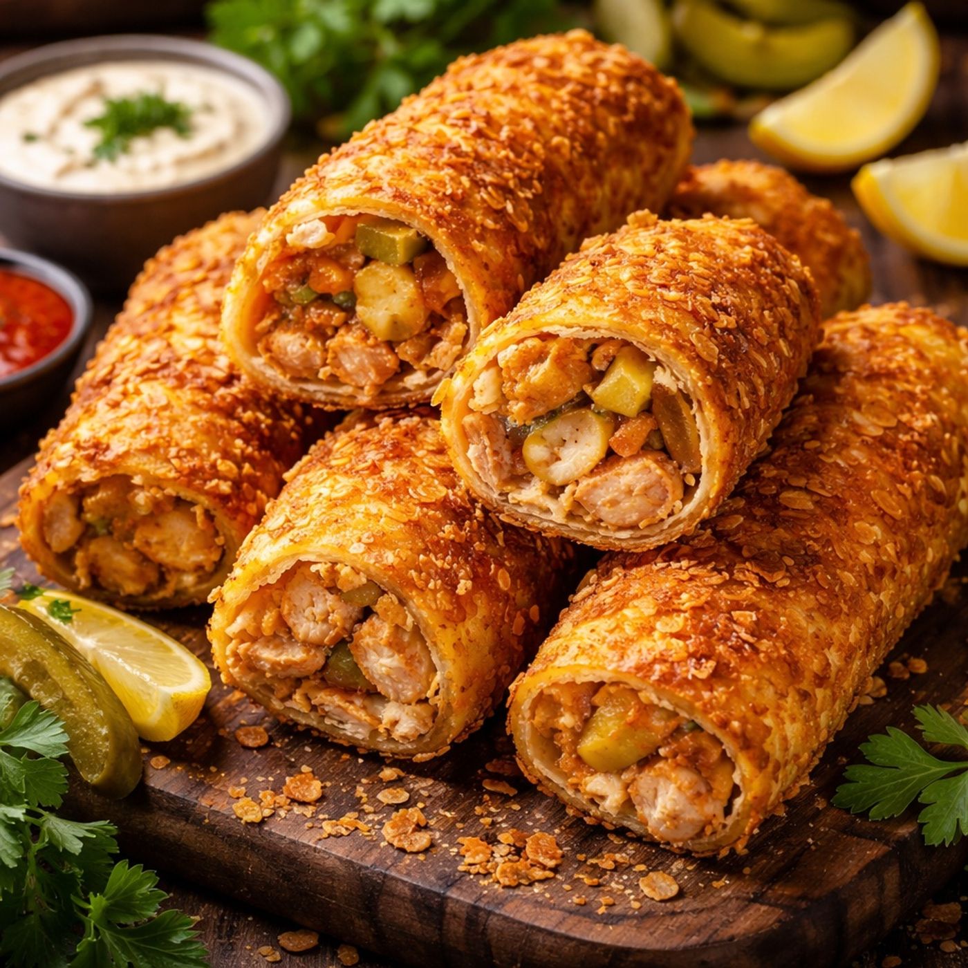 The Ultimate Crispy Chicken Shawarma Roll Recipe episode artwork
