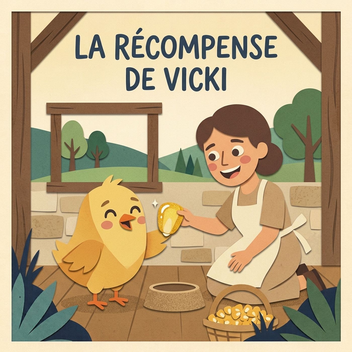 【Fable Moderne】 Le Petit Poussin et le Trésor Doré | (Apprendre la valeur de l'honnêteté et la joie des récompenses simples)