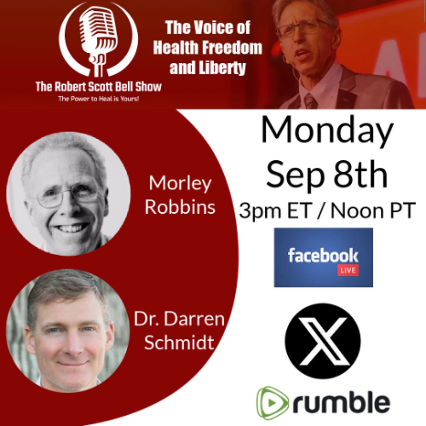Autism–Tylenol Link, Morley Robbins, Root Cause Protocol, Dr. Darren Schmidt, Nutritional Healing Center - The RSB Show 9-8-25 episode artwork