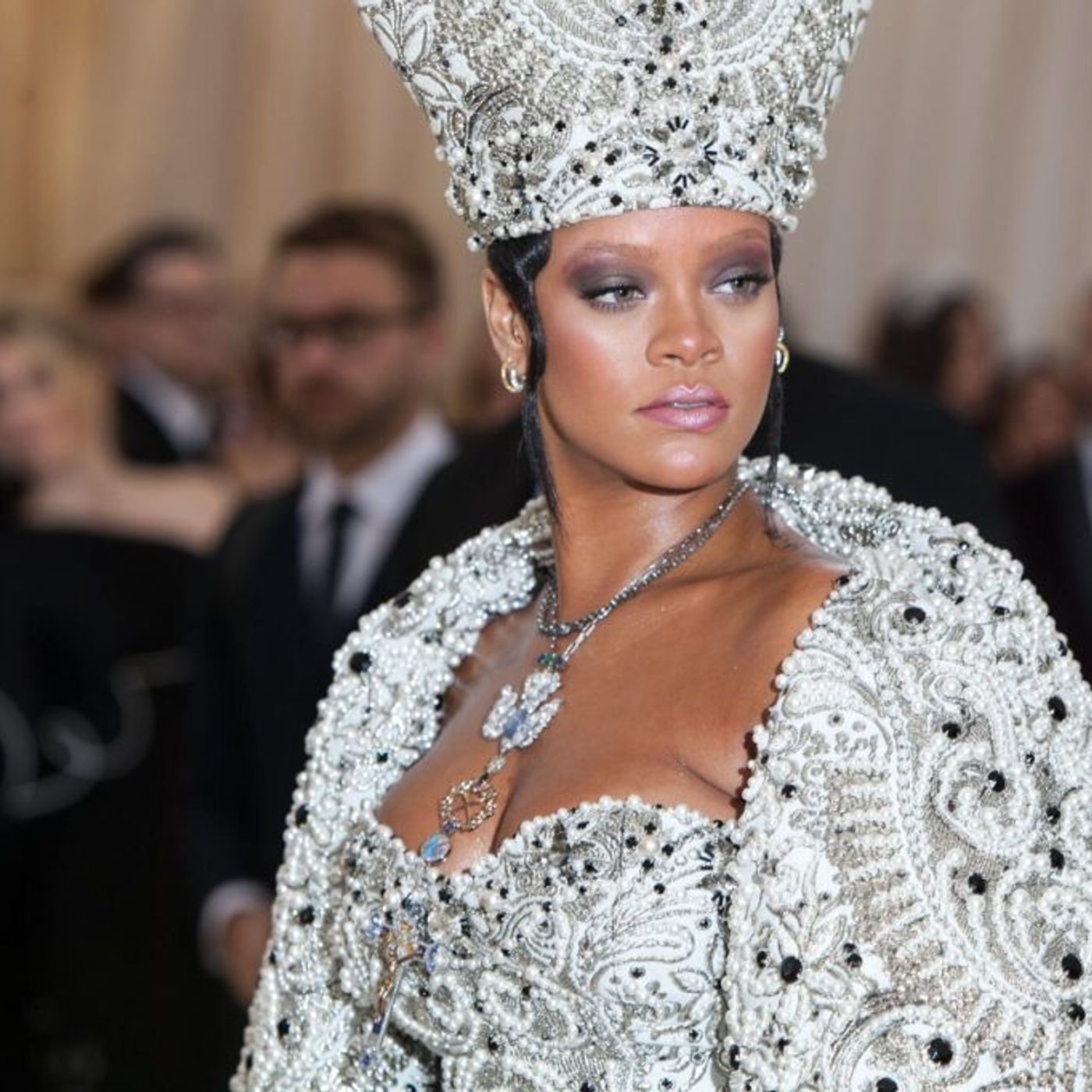 Rihanna Rocks Wildly Colorful Headdress With Jewel-Dripping Carnival Outfit Featuring Bold Cut-Outs For Barbados’ Kadooment Day Parade