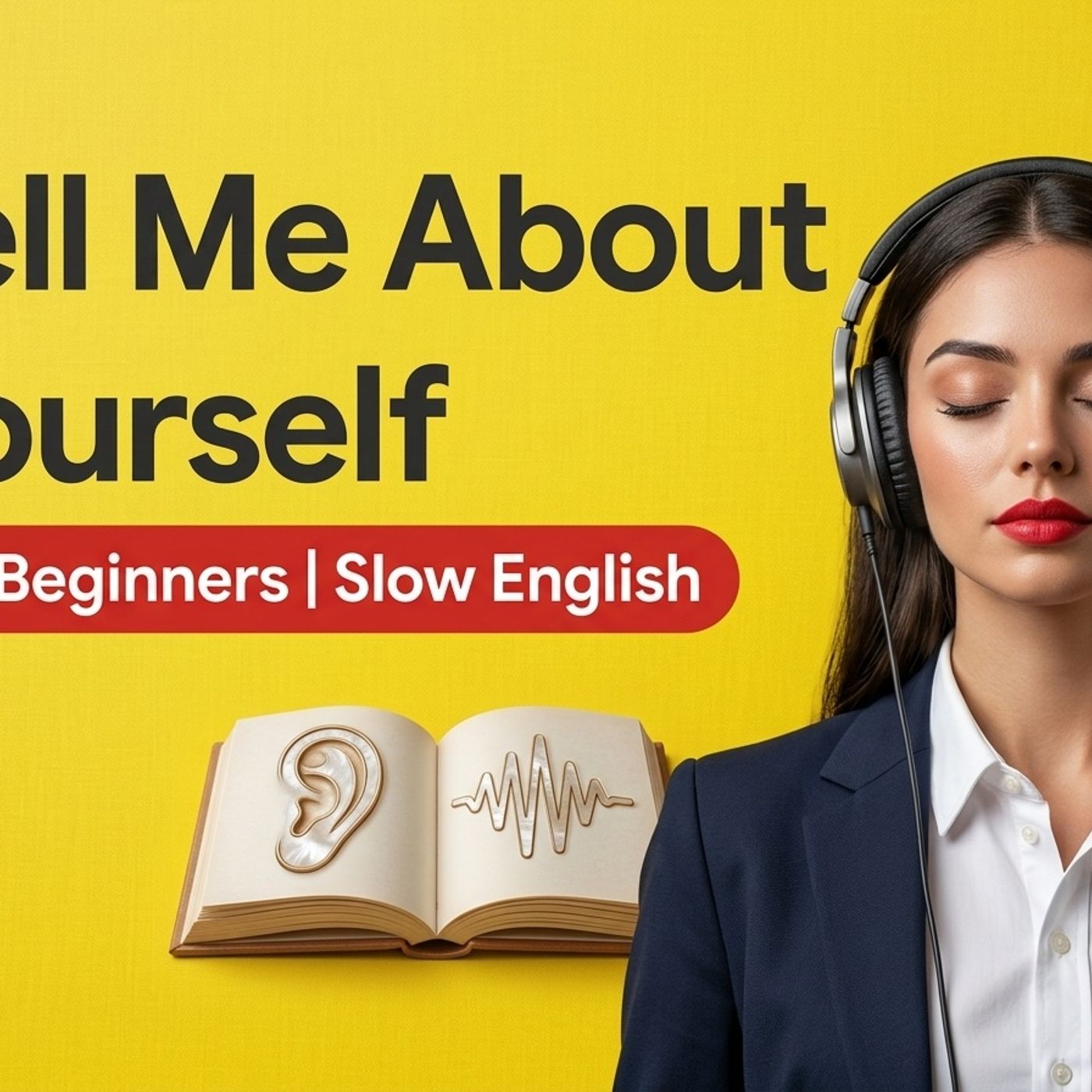 A1 English Listening Practice - Tell Me About Yourself - Slow English Podcast episode artwork