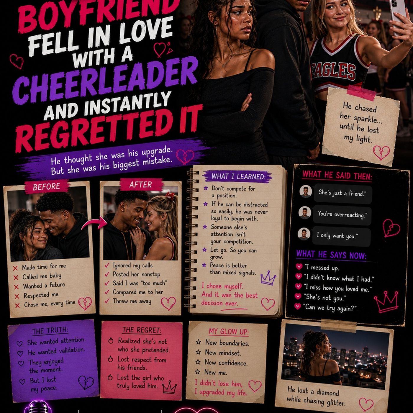 My Boyfriend Fell in Love with a Cheerleader and Instantly Regretted It|Like and subscribe💕 episode artwork