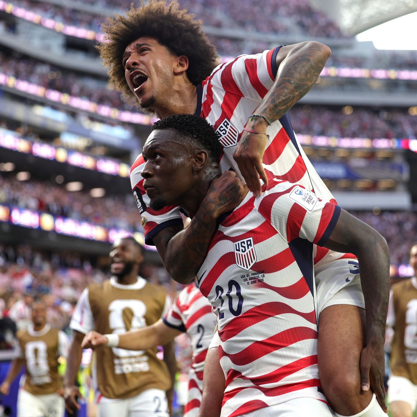 Los goles del Estados Unidos 4 - 1 Paraguay | Balogun baila a Paraguay
