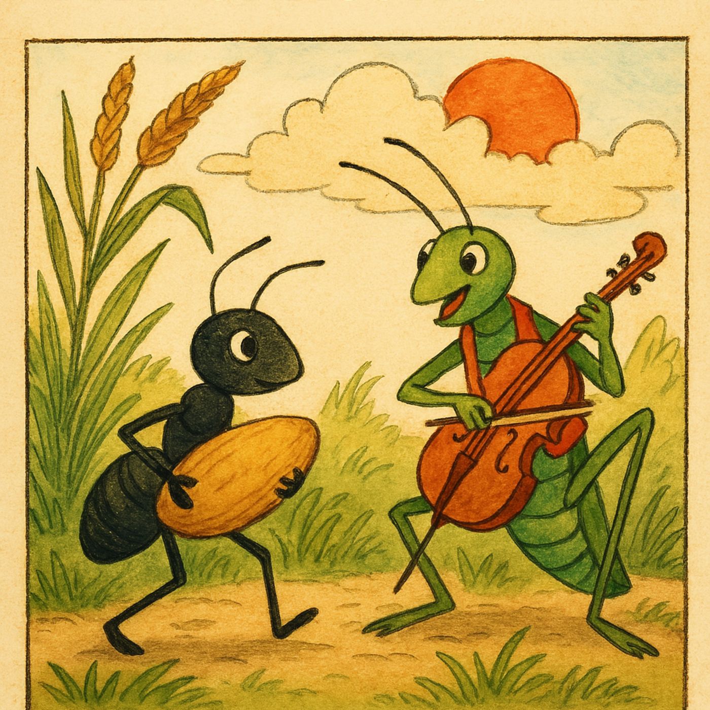 The Ant and the Grasshopper episode artwork