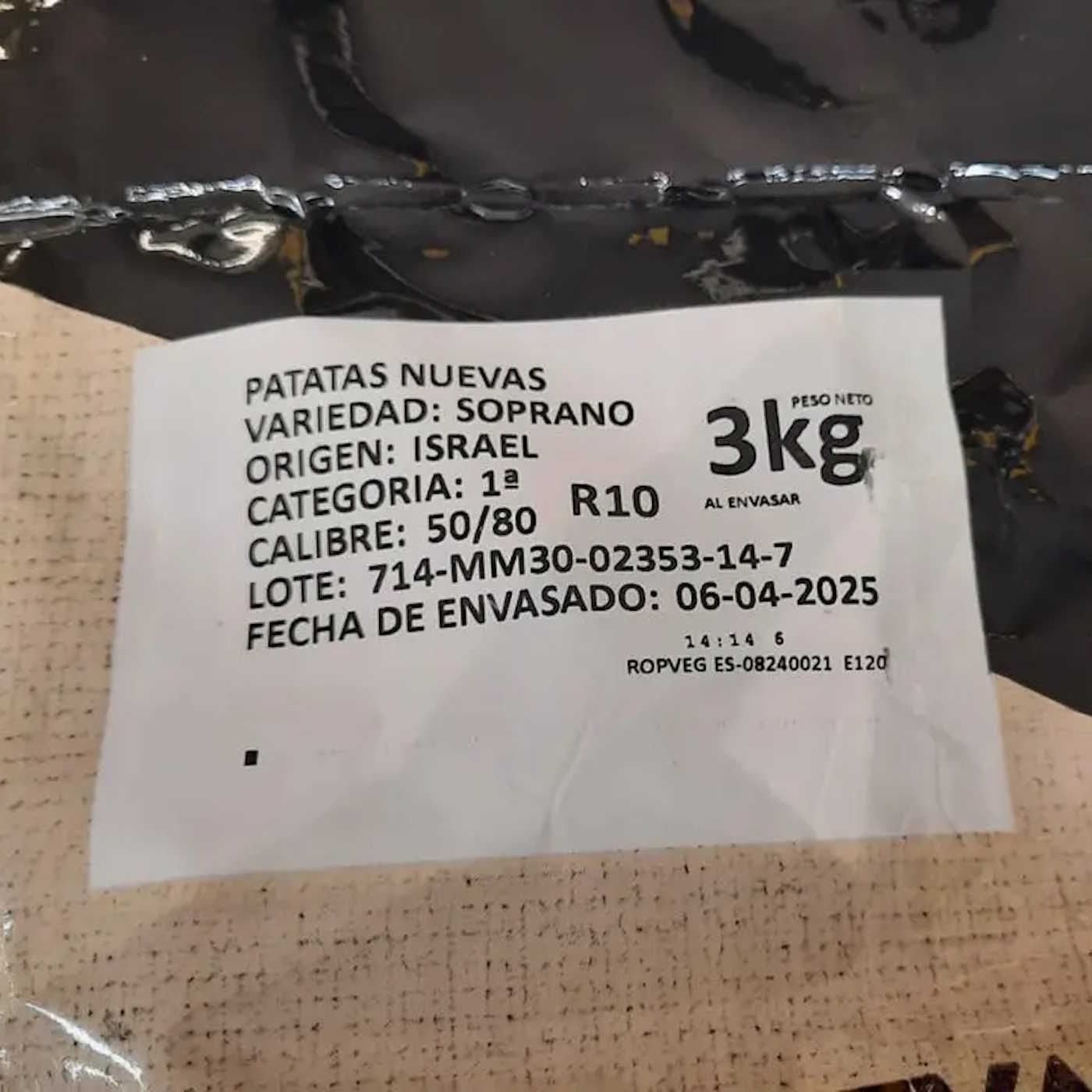 Las importaciones de Israel y Egipto amenazan a la patata española