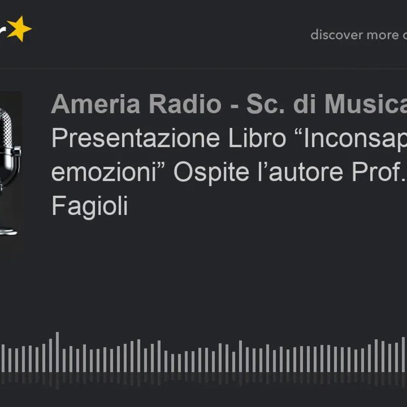 Presentazione Libro “Inconsapevoli emozioni” Ospite l’autore Prof. Simone Fagioli episode artwork