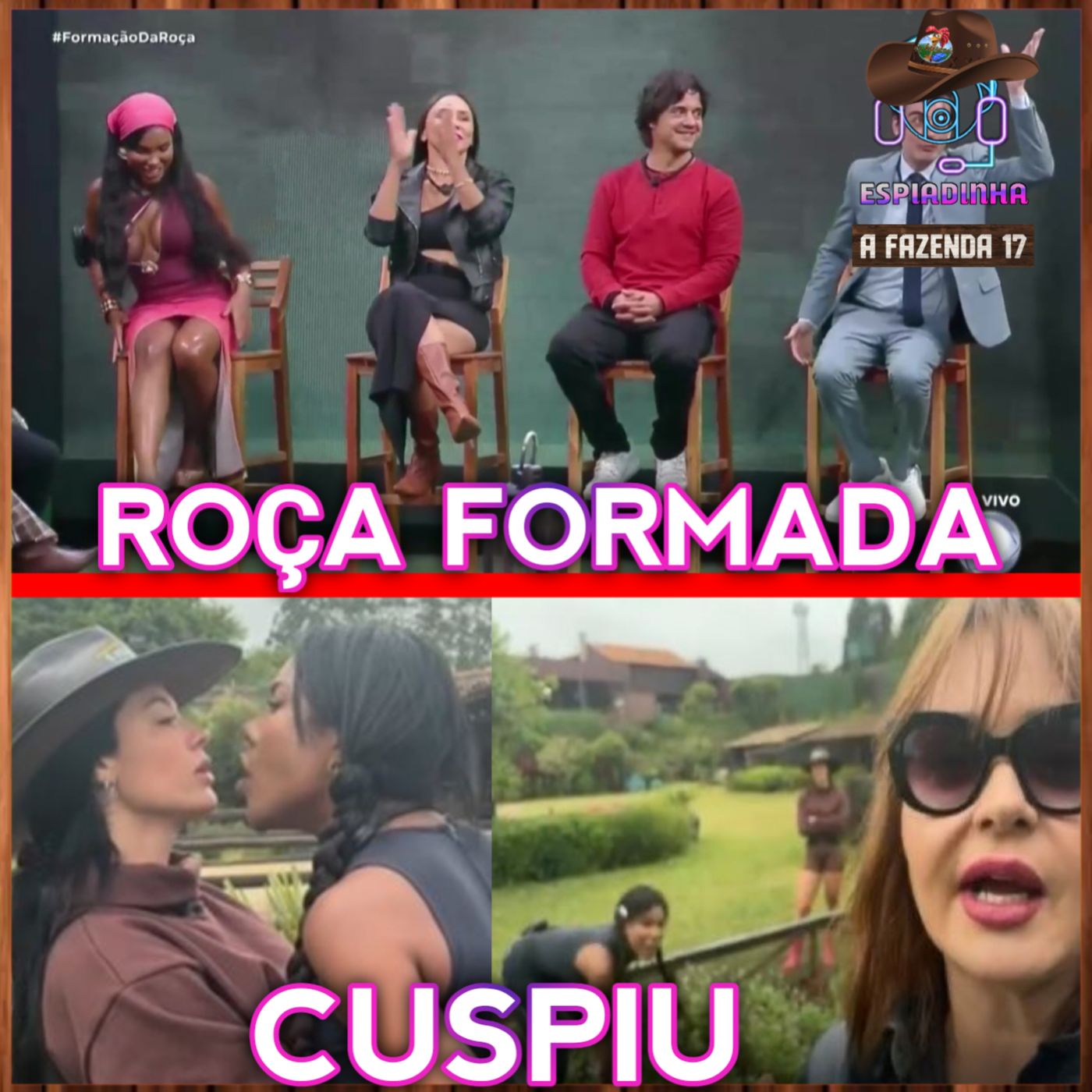 Carol CUSPIU NA CARA da Ray + Formação da Roça: Carol, Yoná, Gui e Dudu! | A Fazenda 17