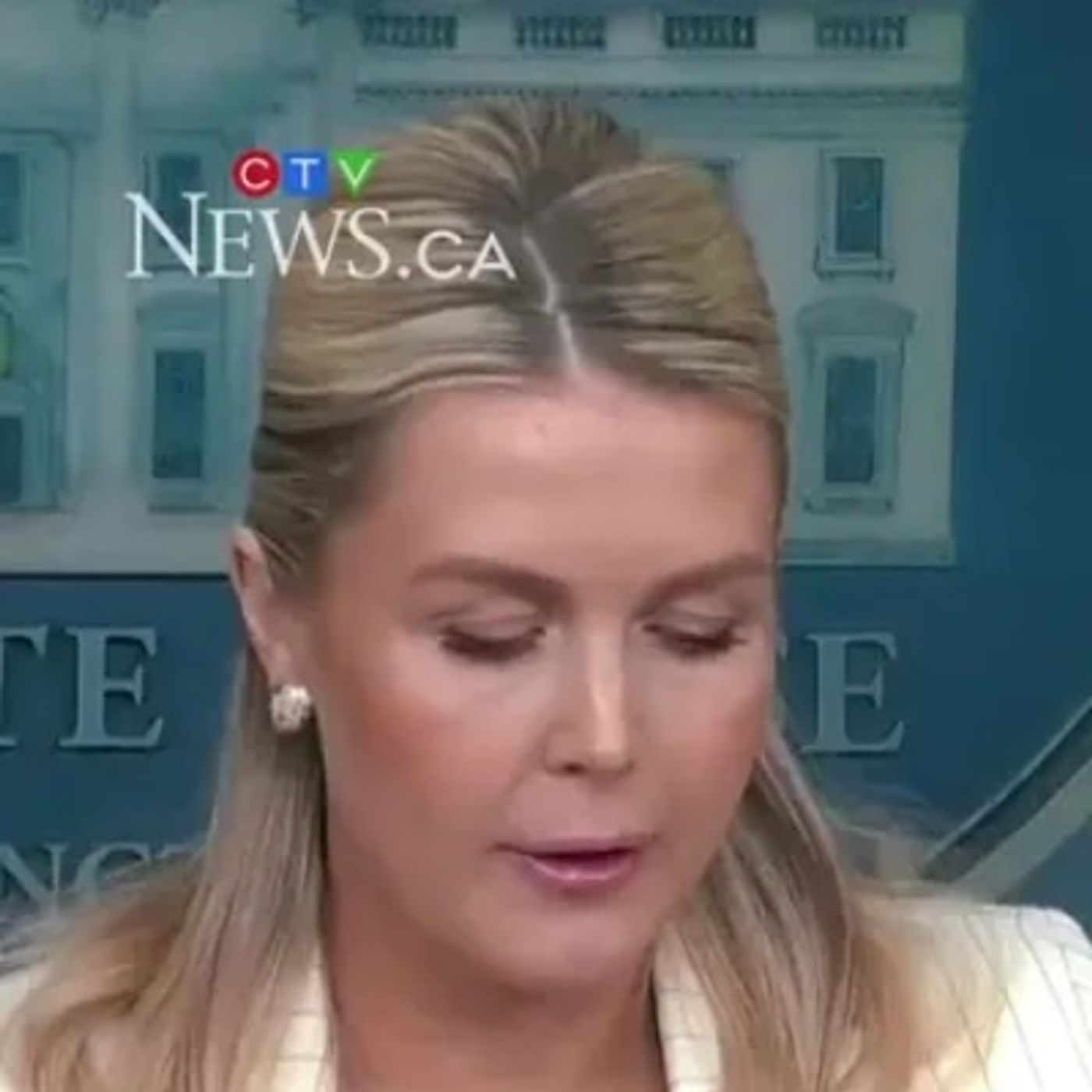 Speaking to reporters at the White House, U.S. Press Secretary Karoline Leavitt said that President Donald Trump viewed episode artwork