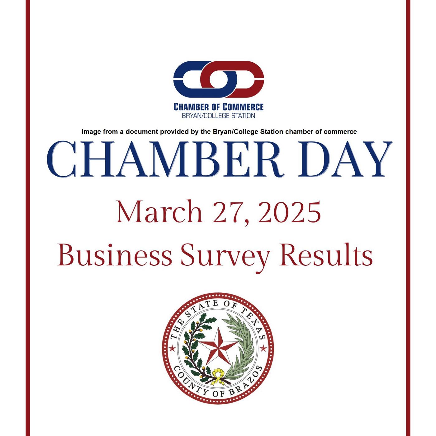 B/CS Chamber Of Commerce business survey results are shared with Brazos County commissioners episode artwork