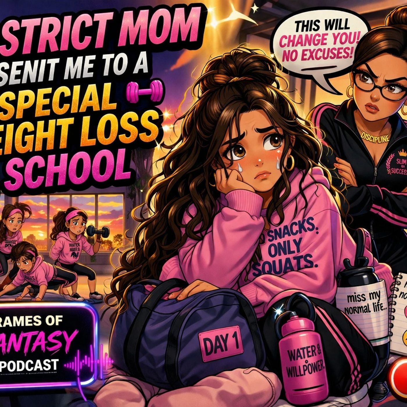 My Strict Mom 👩 Sent Me to a Special Weight Loss School| Like and Subscribe