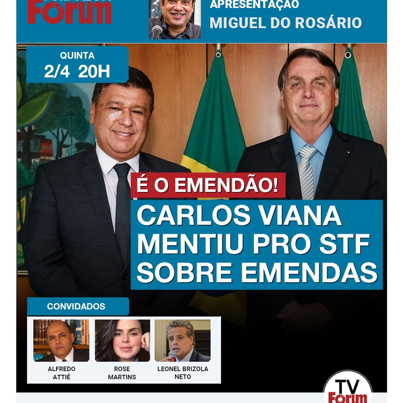 Presidente da CPMI do INSS, Carlos Viana escondeu repasses a Igreja Lagoinha de Valadão | 02.04.26 episode artwork