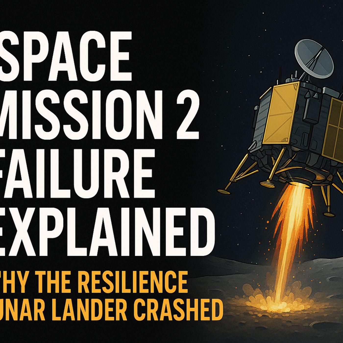Ispace Mission 2 Failure Explained | Why the RESILIENCE Lunar Lander Crashed