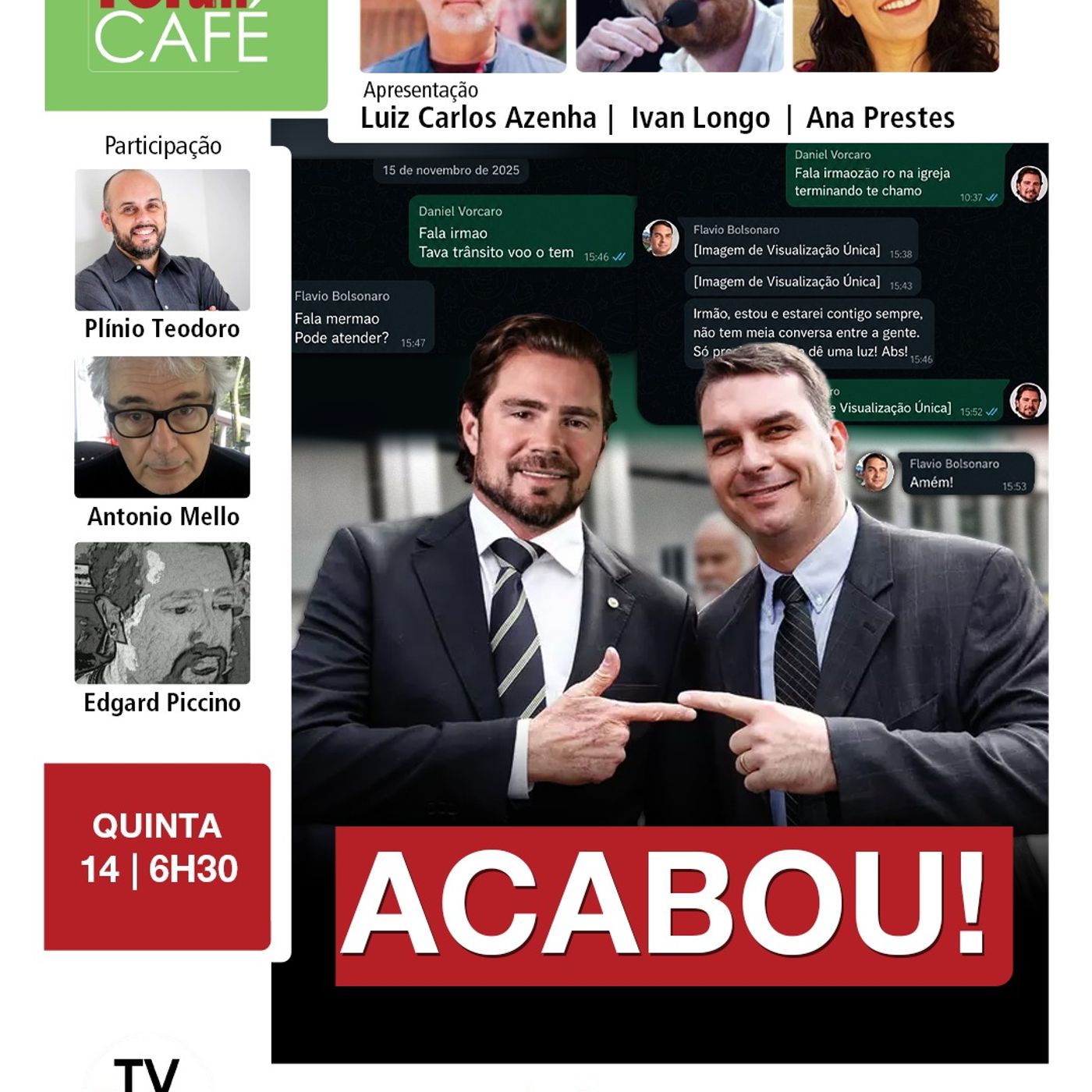 Flávio Bolsonaro chamou Vorcaro de "mermão" ao conseguir R$ 61 milhões para o filme do pai