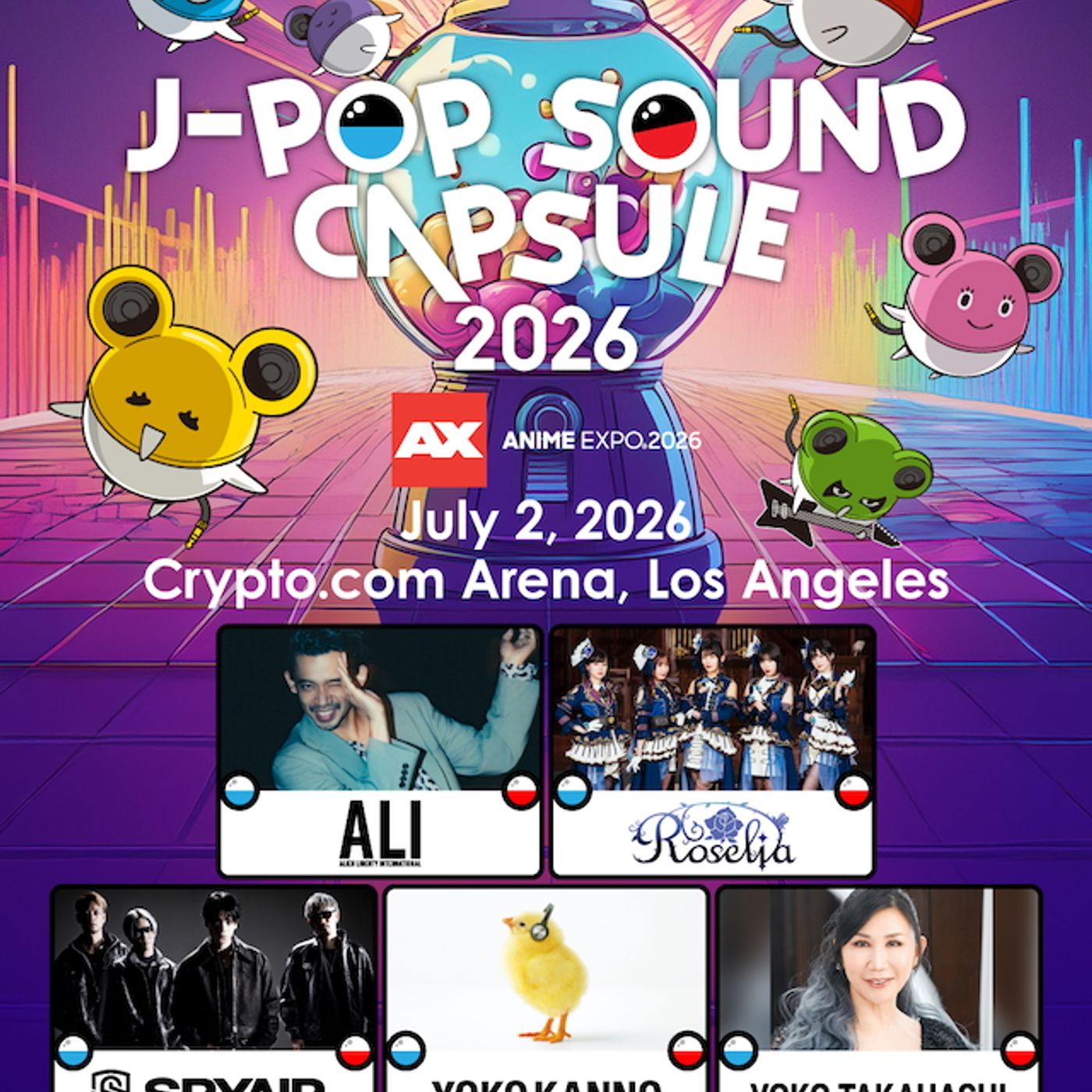 『Anime Expo 2026』にて音楽イベント『J-POP SOUND CAPSULE』開催　ALI、SPYAIR、高橋洋子ら出演 episode artwork