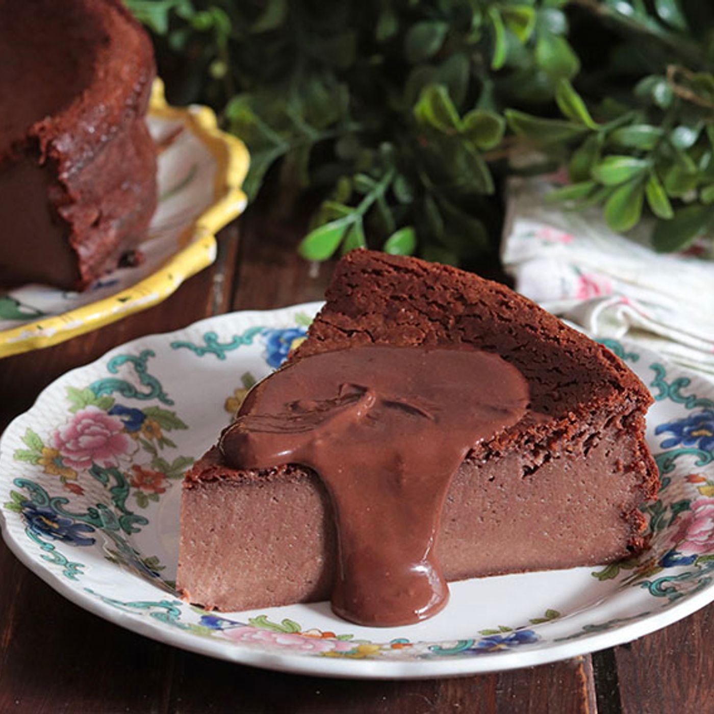 Cheesecake basca al cioccolato