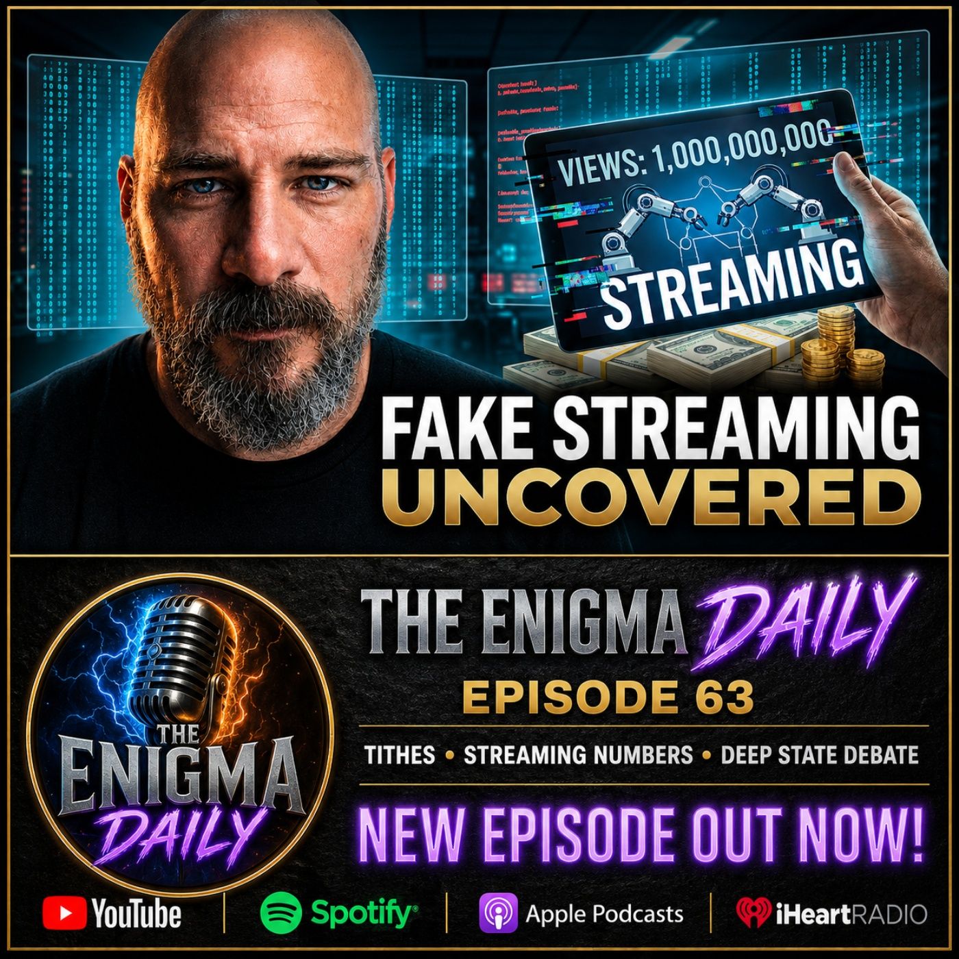 Tithes, Streaming Numbers & the Deep State Debate! — The Enigma Daily cover