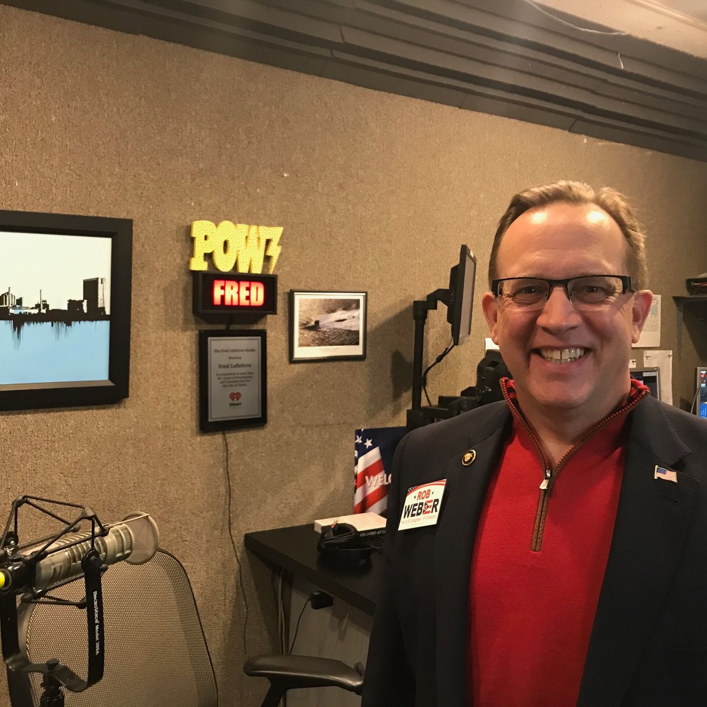 Rob Weber, candidate for US Congress-9th District speaks with Fred about campaign episode artwork