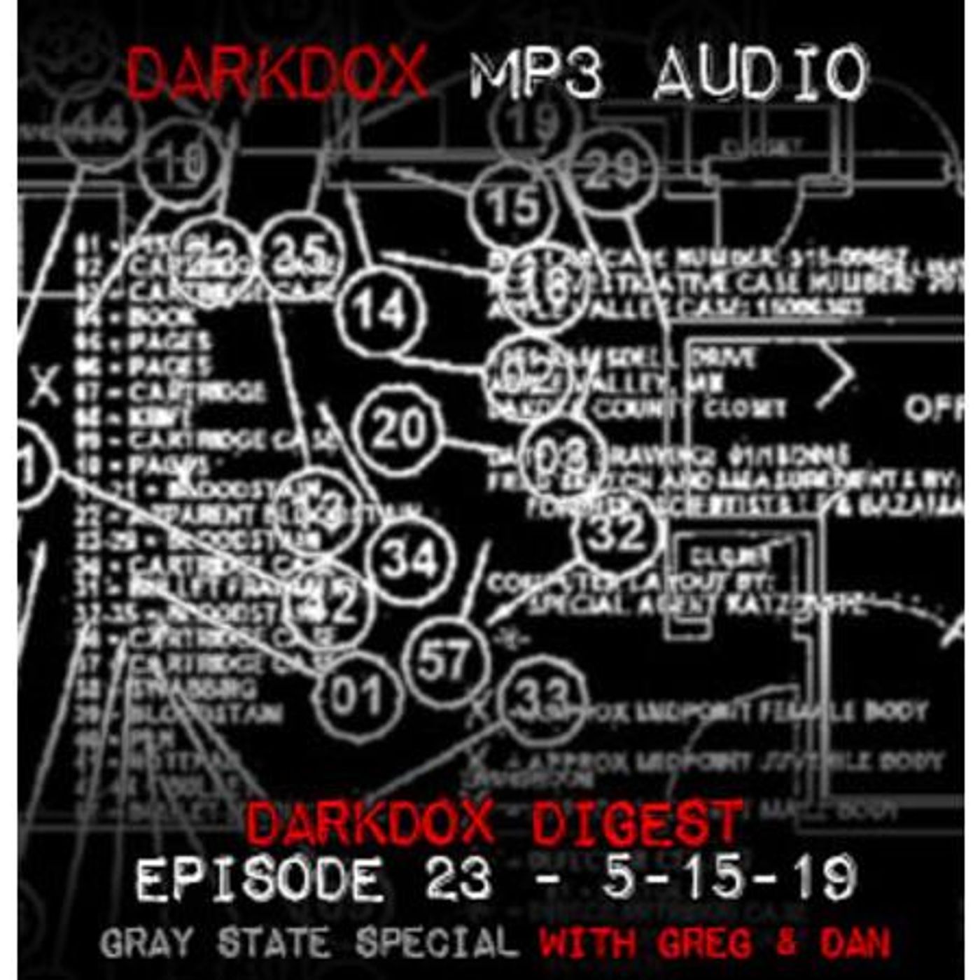 DarkDox Digest #23 A Gray State Special with Dan Hennen and Greg Fernandez, Jr. episode artwork