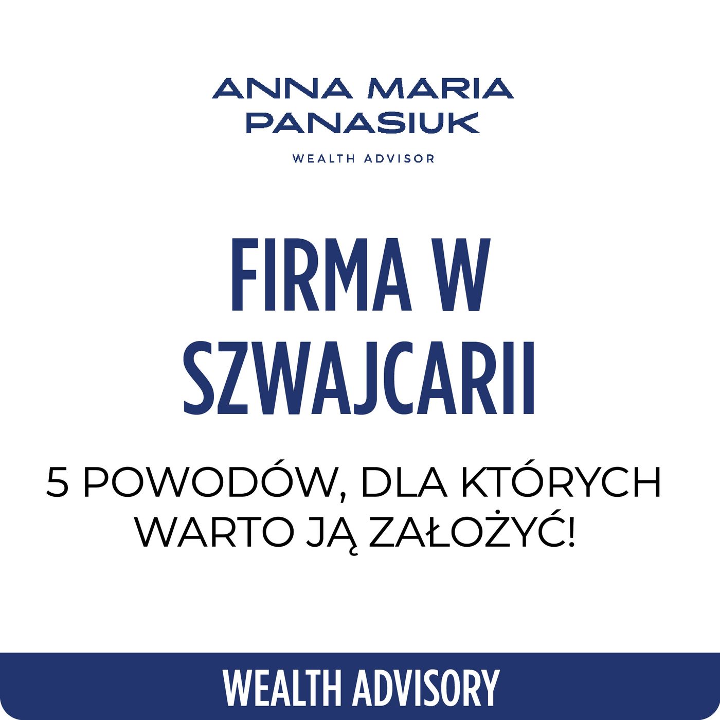 NO 110. Firma w Szwajcarii – 5 powodów, dla których warto ją założyć! episode artwork