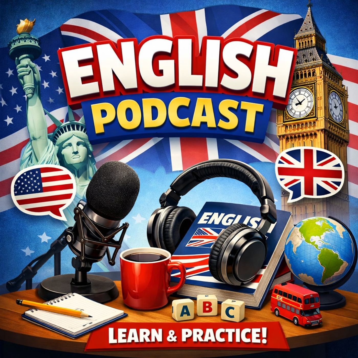 English Level 4 MCER A2.2 podcast artwork