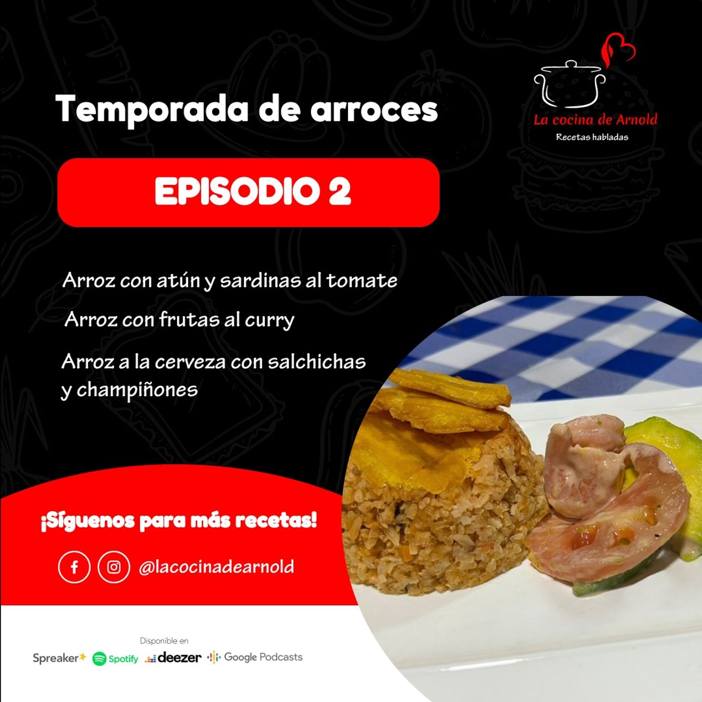 La cocina de Arnold, recetas habladas