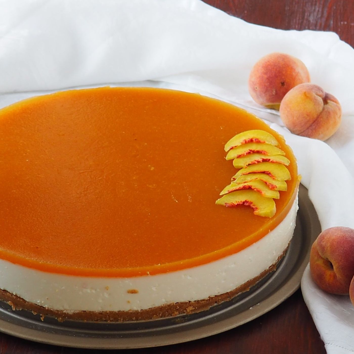 Cheesecake con gelatina alle pesche episode artwork