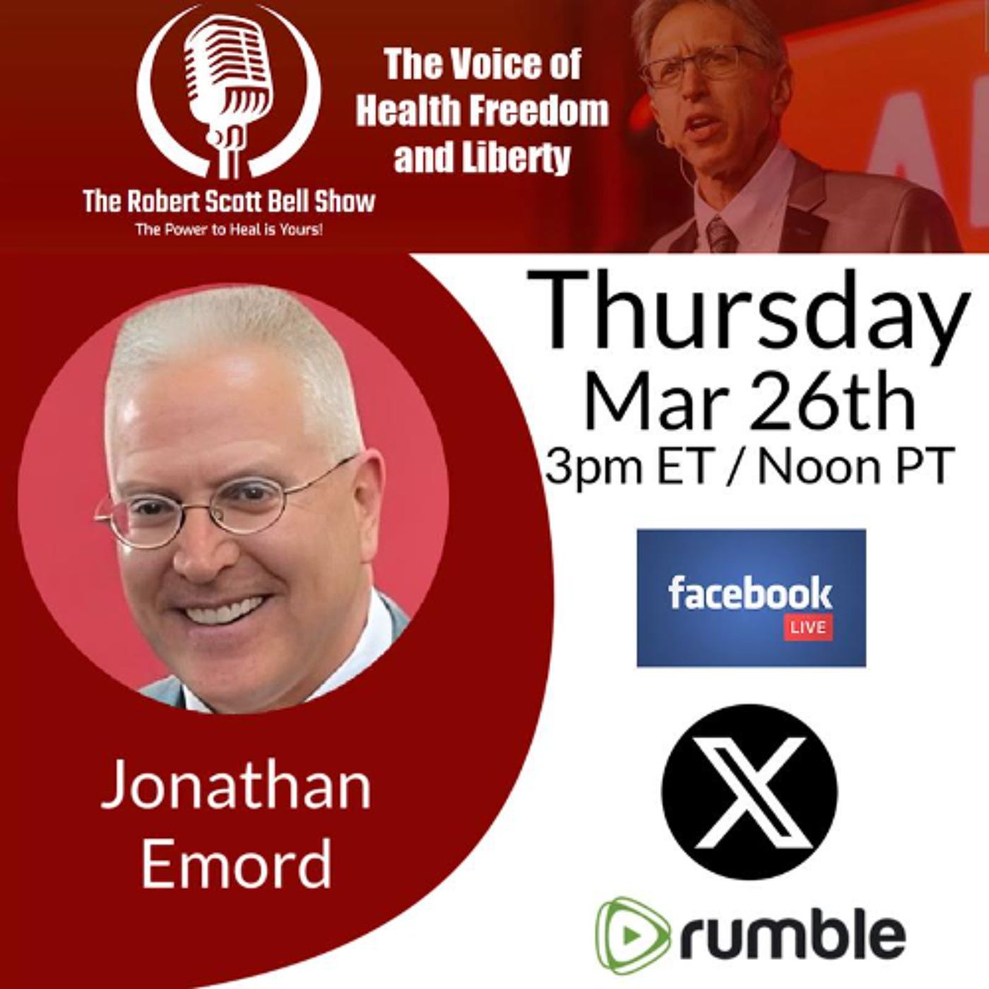 Jonathan Emord, Free Speech Win, Religious Exemptions, Fire EPA Zeldin, Pharma Bribery, Caller of The Day - The RSB Show 3-26-26 episode artwork