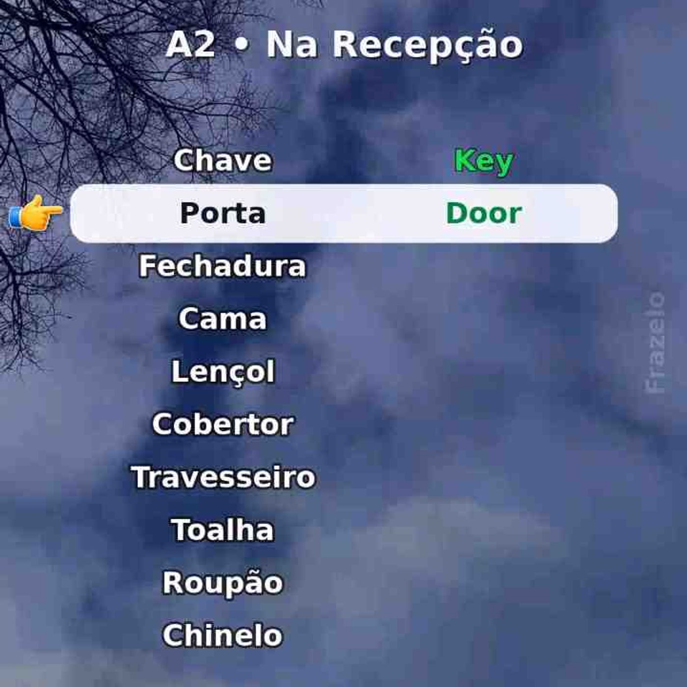 Salve e repita em voz alta_ Na Recepção.