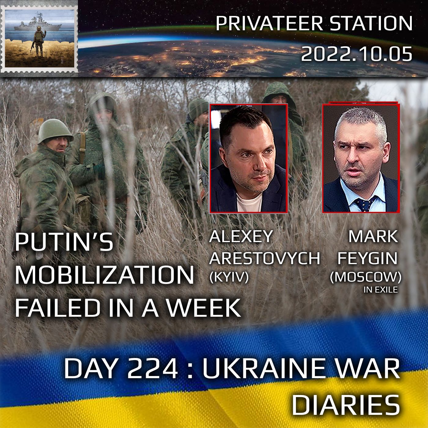 cover of episode War Day 224: Ukraine War Chronicles with Alexey Arestovych & Mark Feygin