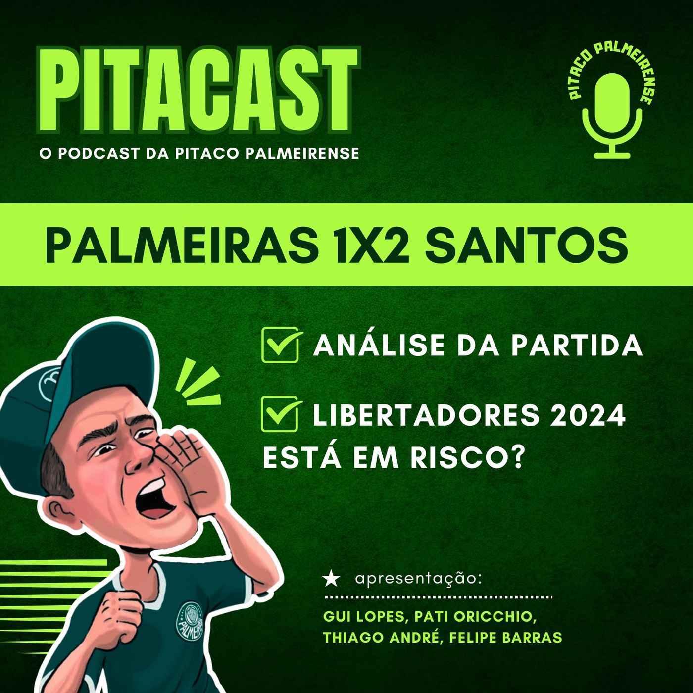 Palmeiras 1x2 Santos | Análise da partida | Libertadores 2024 em risco? episode artwork
