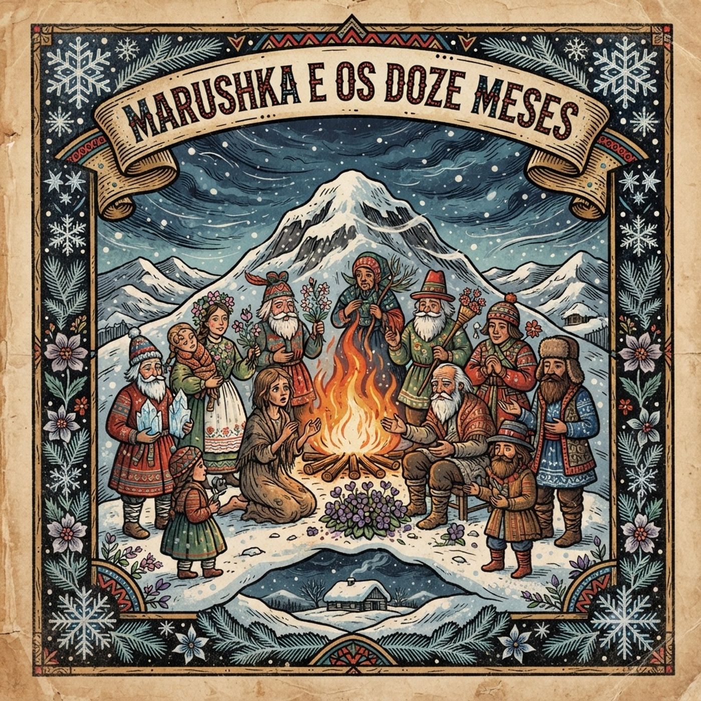 【Conto Tradicional】 A Pequena Marushka contra o Rigoroso Inverno da Montanha