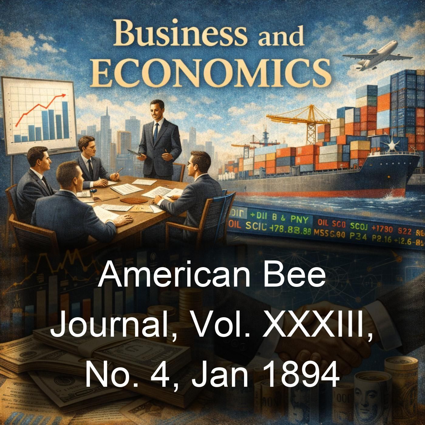 American Bee Journal, Vol. XXXIII, No. 4, Jan 1894 cover art