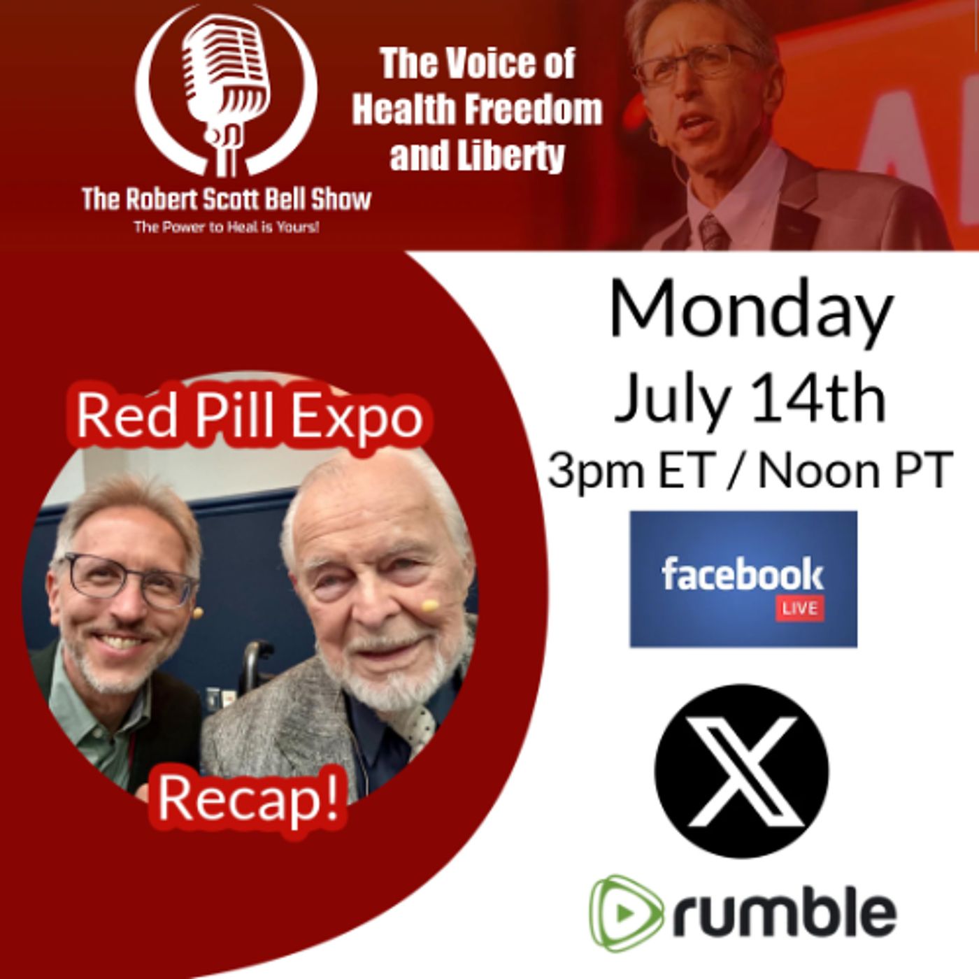 Red Pill Expo Recap, Doug Green on Freedom, CDC Panel Shake-Up, Ed Szall, Dr. Kirk Moore Victory - The RSB Show 7-14-25 episode artwork