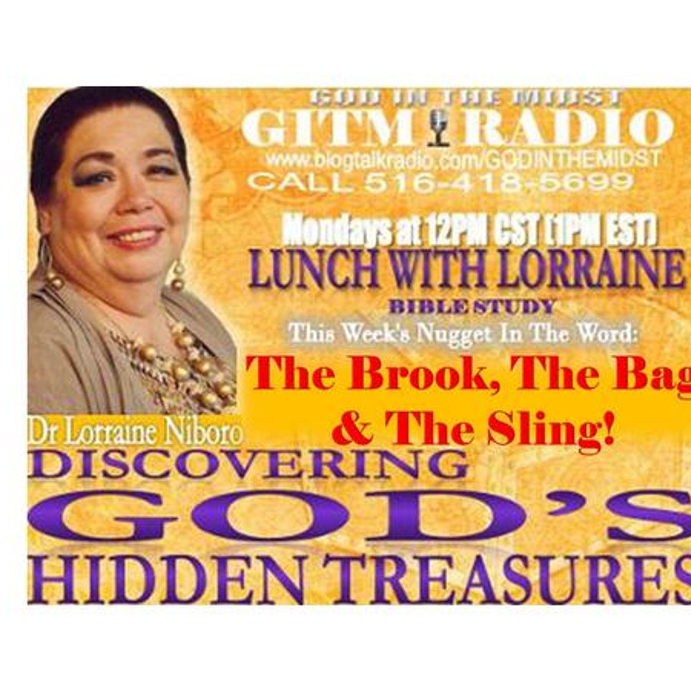 02.20.23 Lunch With Lorraine Discovering God's HiddenTreasures:Brook-Bag-Sling episode artwork